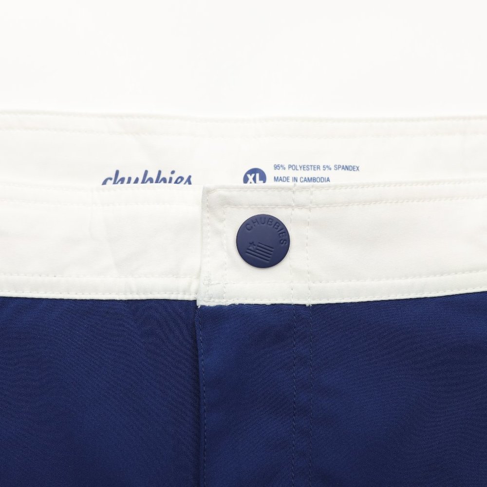 Chubbies Lined Swim Trunks Shorts 6" Made in USA Size XL Red/White/Blue - Picture 2 of 8